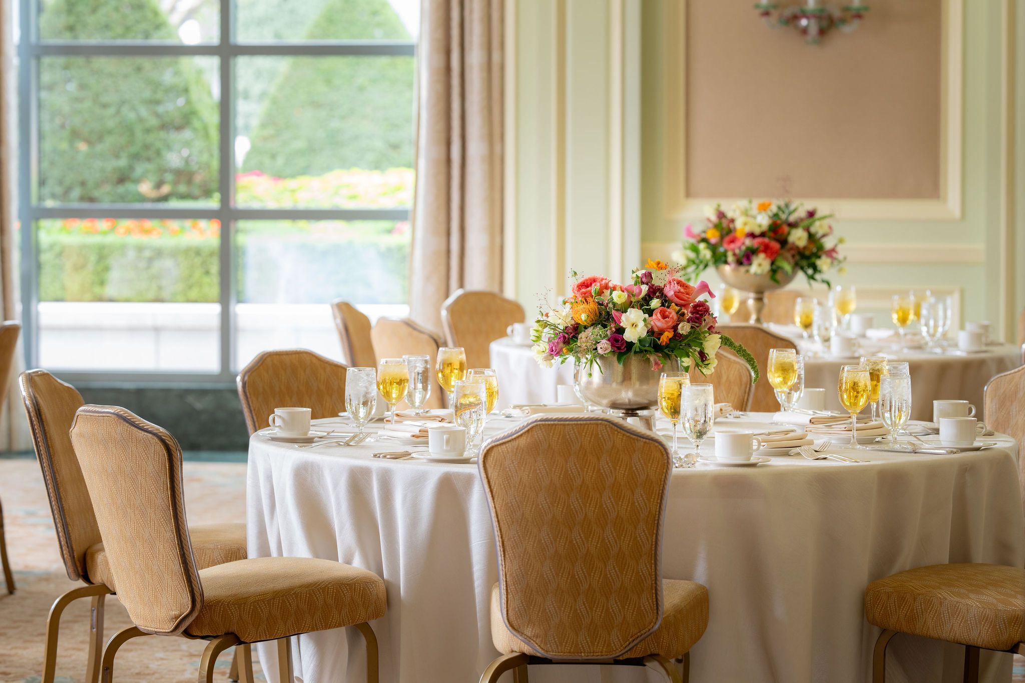 Table set for group event