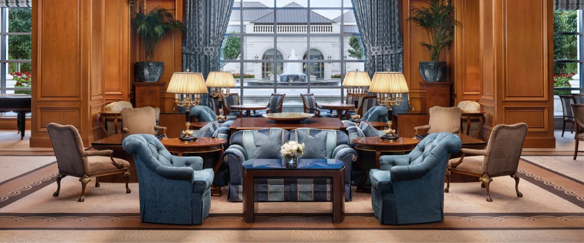 Lounge area for people to sit and have cocktails